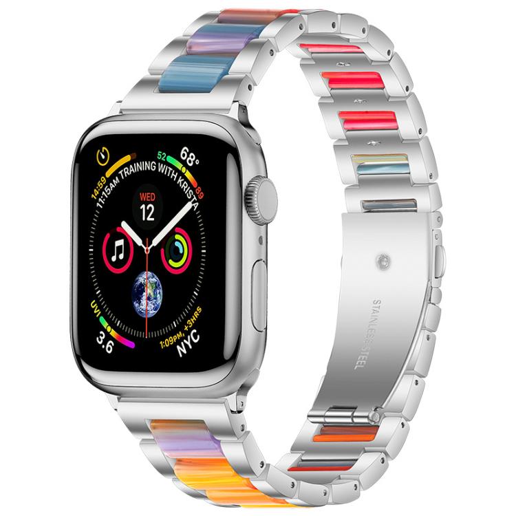 Cinturino per orologio xDfind con tre perline in metallo e resina, For Apple Watch 42 / 44 / 45 / 46 / 49mm