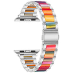 Cinturino per orologio xDfind con tre perline in metallo e resina, For Apple Watch 42 / 44 / 45 / 46 / 49mm