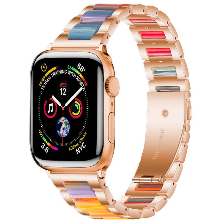 Cinturino per orologio xDfind con tre perline in metallo e resina, For Apple Watch 42 / 44 / 45 / 46 / 49mm