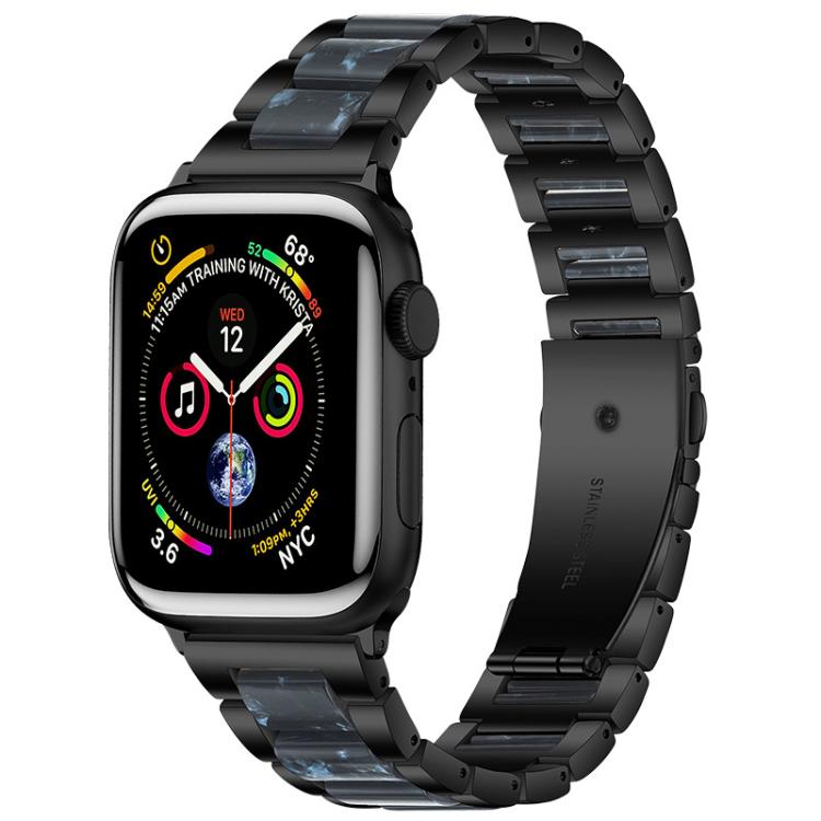 Cinturino per orologio xDfind con tre perline in metallo e resina, For Apple Watch 42 / 44 / 45 / 46 / 49mm
