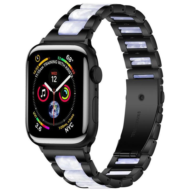 Cinturino per orologio xDfind con tre perline in metallo e resina, For Apple Watch 42 / 44 / 45 / 46 / 49mm