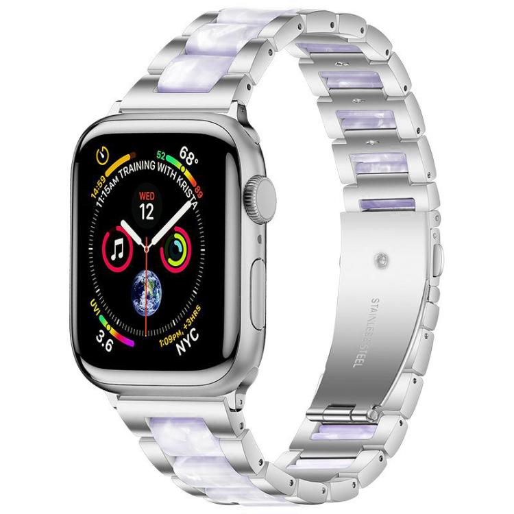 Cinturino per orologio xDfind con tre perline in metallo e resina, For Apple Watch 38 / 40 / 41 / S10 42mm
