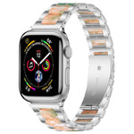 Cinturino per orologio xDfind con tre perline in metallo e resina, For Apple Watch 38 / 40 / 41 / S10 42mm