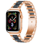 Cinturino per orologio xDfind con tre perline in metallo e resina, For Apple Watch 38 / 40 / 41 / S10 42mm