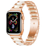 Cinturino per orologio xDfind con tre perline in metallo e resina, For Apple Watch 38 / 40 / 41 / S10 42mm