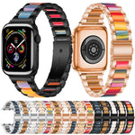 Cinturino per orologio xDfind con tre perline in metallo e resina, For Apple Watch 38 / 40 / 41 / S10 42mm