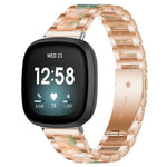 Cinturino per orologio xDfind con tre perline in metallo e resina, For Fitbit Versa 4 / 3 / Sense 2 / Sense