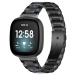 Cinturino per orologio xDfind con tre perline in metallo e resina, For Fitbit Versa 4 / 3 / Sense 2 / Sense