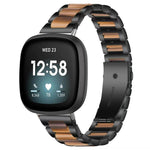 Cinturino per orologio xDfind con tre perline in metallo e resina, For Fitbit Versa 4 / 3 / Sense 2 / Sense