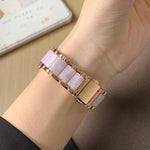 Cinturino per orologio xDfind con tre perline in metallo e resina, For Fitbit Versa 4 / 3 / Sense 2 / Sense