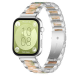 Cinturino per orologio xDfind con tre perline in metallo e resina, For Huawei Watch Fit4 / Fit4 Pro / Fit3