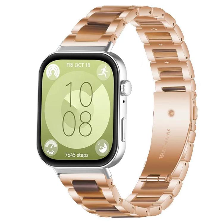 Cinturino per orologio xDfind con tre perline in metallo e resina, For Huawei Watch Fit4 / Fit4 Pro / Fit3
