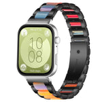 Cinturino per orologio xDfind con tre perline in metallo e resina, For Huawei Watch Fit4 / Fit4 Pro / Fit3