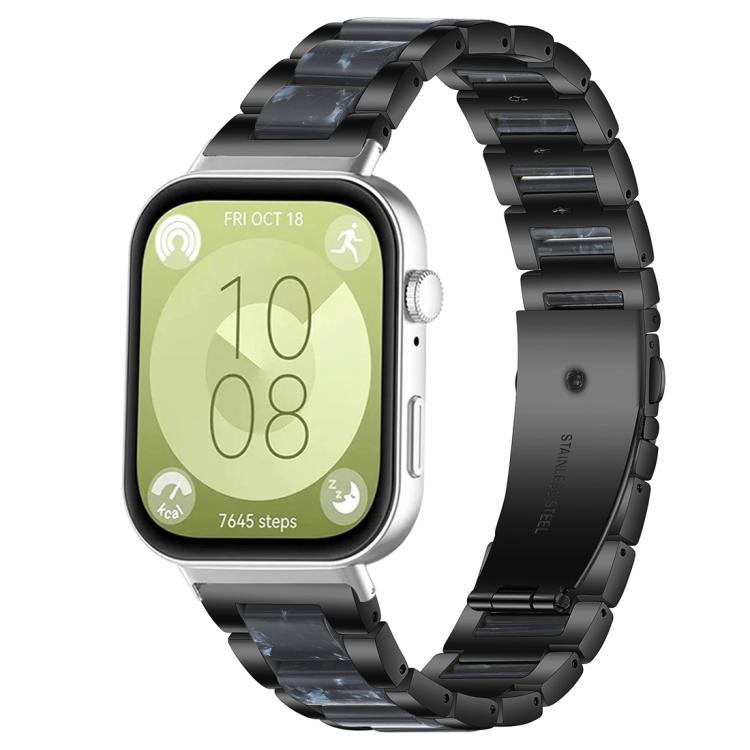Cinturino per orologio xDfind con tre perline in metallo e resina, For Huawei Watch Fit4 / Fit4 Pro / Fit3