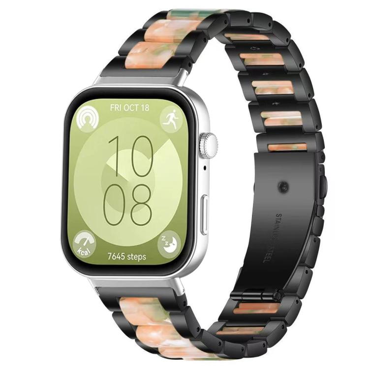 Cinturino per orologio xDfind con tre perline in metallo e resina, For Huawei Watch Fit4 / Fit4 Pro / Fit3