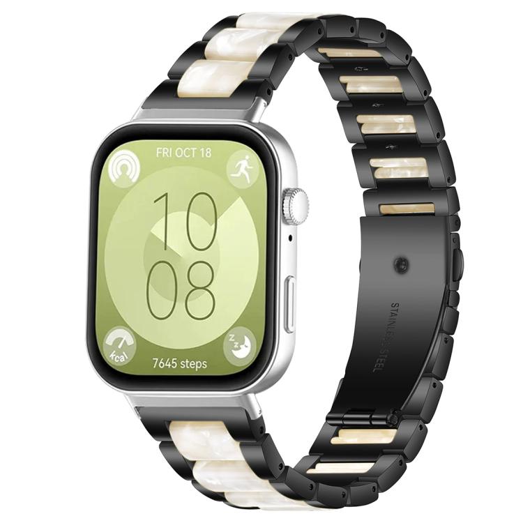 Cinturino per orologio xDfind con tre perline in metallo e resina, For Huawei Watch Fit4 / Fit4 Pro / Fit3