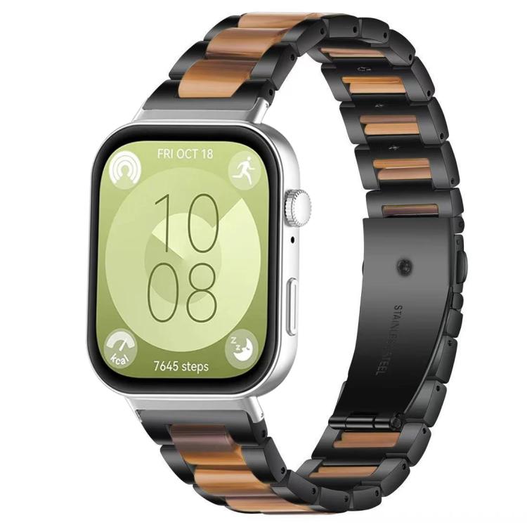 Cinturino per orologio xDfind con tre perline in metallo e resina, For Huawei Watch Fit4 / Fit4 Pro / Fit3