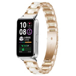 Cinturino per orologio xDfind con tre perline in metallo e resina, For Huawei Band 10 / 9 / 8