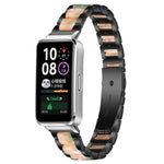 Cinturino per orologio xDfind con tre perline in metallo e resina, For Huawei Band 10 / 9 / 8