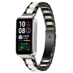 Cinturino per orologio xDfind con tre perline in metallo e resina, For Huawei Band 10 / 9 / 8