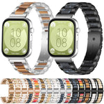 Cinturino per orologio xDfind con tre perline in metallo e resina, For Huawei Band 10 / 9 / 8