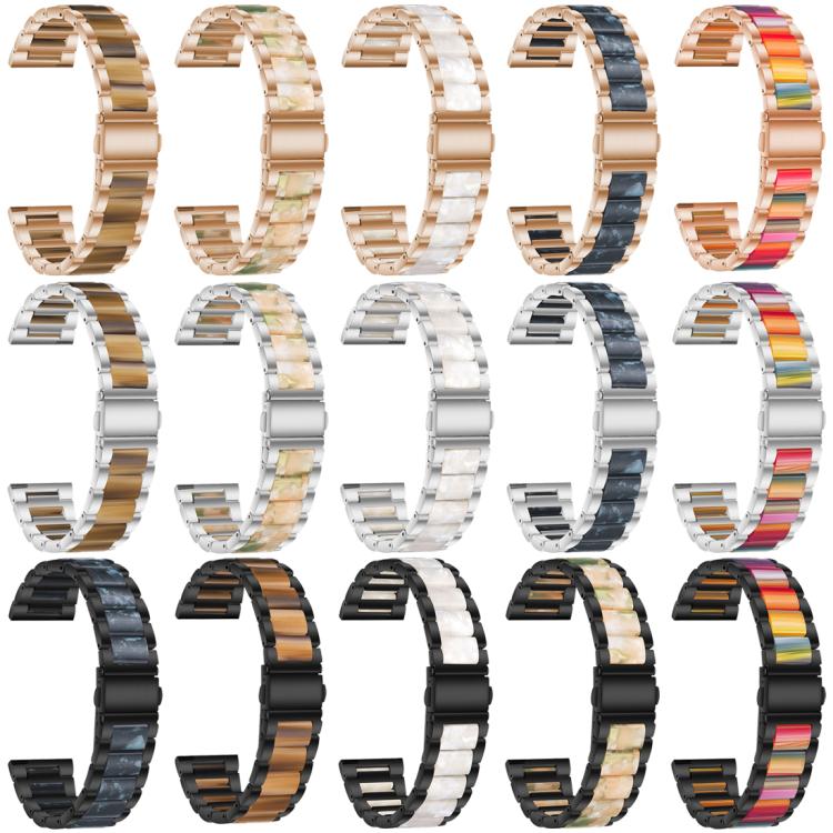 Cinturino per orologio xDfind con tre perline in metallo e resina, For Huawei Band 10 / 9 / 8