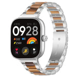 Cinturino per orologio xDfind con tre perline in metallo e resina, For Redmi Watch6/5/4/Xiaomi Band 9 Pro/8 Pro, For Xiaomi Smart Band 10 / 9 / 8