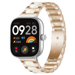 Cinturino per orologio xDfind con tre perline in metallo e resina, For Redmi Watch6/5/4/Xiaomi Band 9 Pro/8 Pro, For Xiaomi Smart Band 10 / 9 / 8