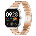 Cinturino per orologio xDfind con tre perline in metallo e resina, For Redmi Watch6/5/4/Xiaomi Band 9 Pro/8 Pro, For Xiaomi Smart Band 10 / 9 / 8