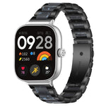 Cinturino per orologio xDfind con tre perline in metallo e resina, For Redmi Watch6/5/4/Xiaomi Band 9 Pro/8 Pro, For Xiaomi Smart Band 10 / 9 / 8