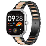 Cinturino per orologio xDfind con tre perline in metallo e resina, For Redmi Watch6/5/4/Xiaomi Band 9 Pro/8 Pro, For Xiaomi Smart Band 10 / 9 / 8