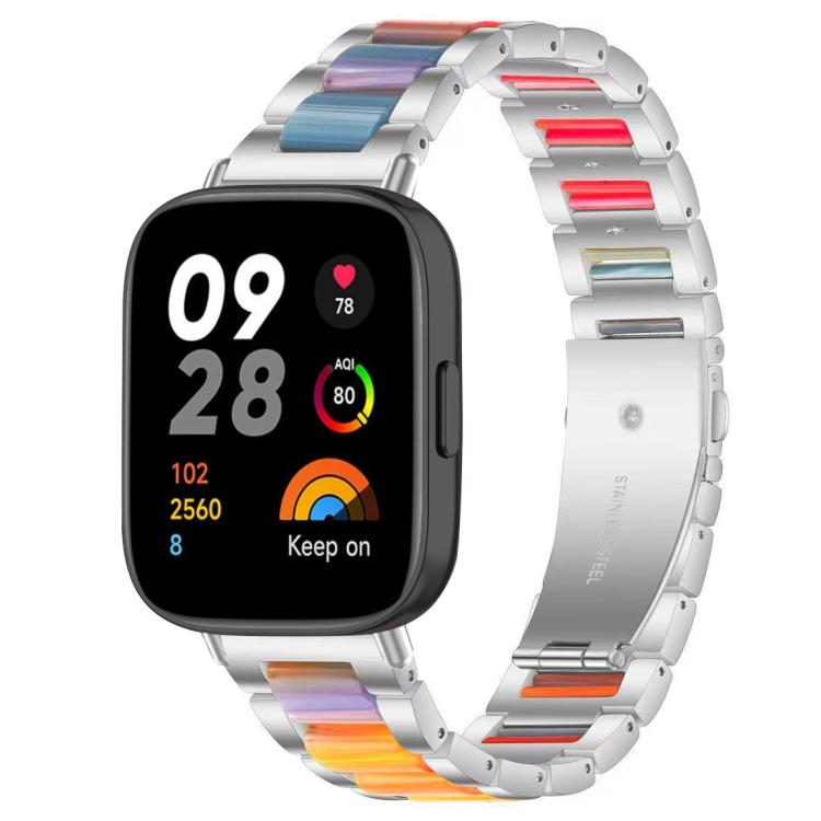 Cinturino per orologio xDfind con tre perline in metallo e resina, For Redmi Watch 3