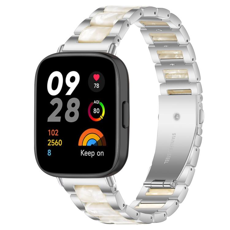 Cinturino per orologio xDfind con tre perline in metallo e resina, For Redmi Watch 3