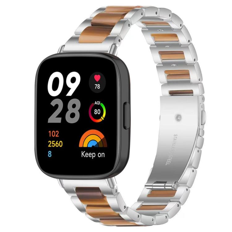 Cinturino per orologio xDfind con tre perline in metallo e resina, For Redmi Watch 3