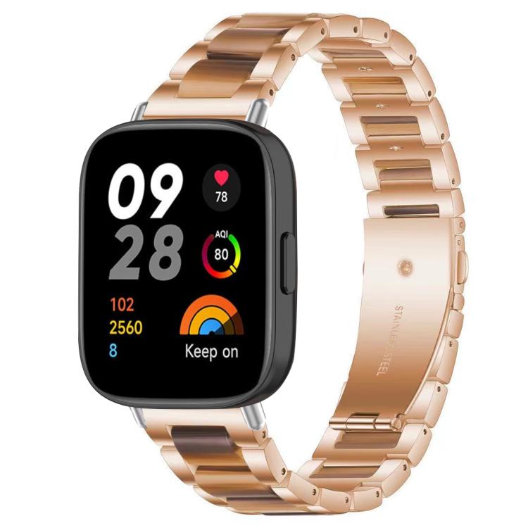 Cinturino per orologio xDfind con tre perline in metallo e resina, For Redmi Watch 3