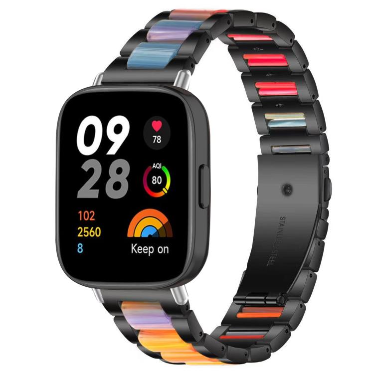 Cinturino per orologio xDfind con tre perline in metallo e resina, For Redmi Watch 3