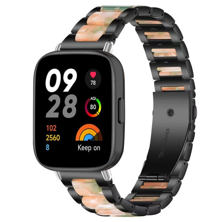 Cinturino per orologio xDfind con tre perline in metallo e resina, For Redmi Watch 3