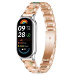 Cinturino per orologio xDfind con tre perline in metallo e resina, For Redmi Watch6/5/4/Xiaomi Band 9 Pro/8 Pro, For Xiaomi Smart Band 10 / 9 / 8