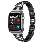 Cinturino per orologio xDfind in metallo con diamanti a fila singola a forma di X, For Huawei Watch D2