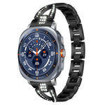 Cinturino per orologio xDfind in metallo con diamanti a fila singola a forma di X, For Samsung Galaxy Watch Ultra/Ultra 2025, For Samsung Galaxy Watch8 / 8 Classic, For Samsung Galaxy Watch 7 / 6 / 5 / FE