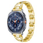 Cinturino per orologio xDfind in metallo con diamanti a fila singola a forma di X, For Samsung Galaxy Watch Ultra/Ultra 2025, For Samsung Galaxy Watch8 / 8 Classic, For Samsung Galaxy Watch 7 / 6 / 5 / FE