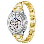 Cinturino per orologio xDfind in metallo con diamanti a fila singola a forma di X, For Samsung Galaxy Watch Ultra/Ultra 2025, For Samsung Galaxy Watch8 / 8 Classic, For Samsung Galaxy Watch 7 / 6 / 5 / FE