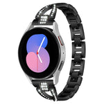 Cinturino per orologio xDfind in metallo con diamanti a fila singola a forma di X, For Samsung Galaxy Watch Ultra/Ultra 2025, For Samsung Galaxy Watch8 / 8 Classic, For Samsung Galaxy Watch 7 / 6 / 5 / FE