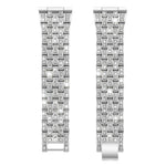 Cinturino per orologio xDfind Five Beads Full Diamond in metallo con diamanti, 20mm, 22mm, 18mm