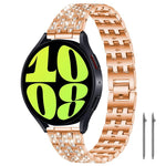 Cinturino per orologio xDfind Five Beads Full Diamond in metallo con diamanti, 20mm, 22mm, 18mm