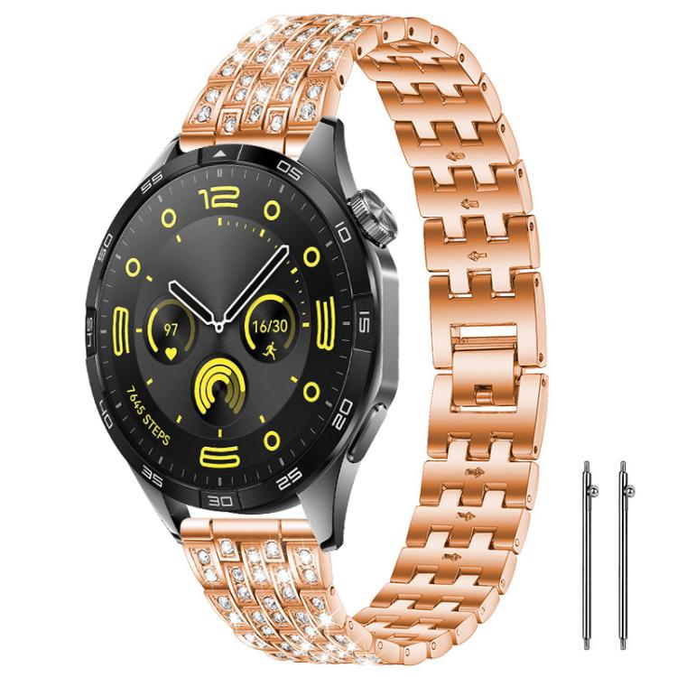 Cinturino per orologio xDfind Five Beads Full Diamond in metallo con diamanti, 20mm, 22mm, 18mm