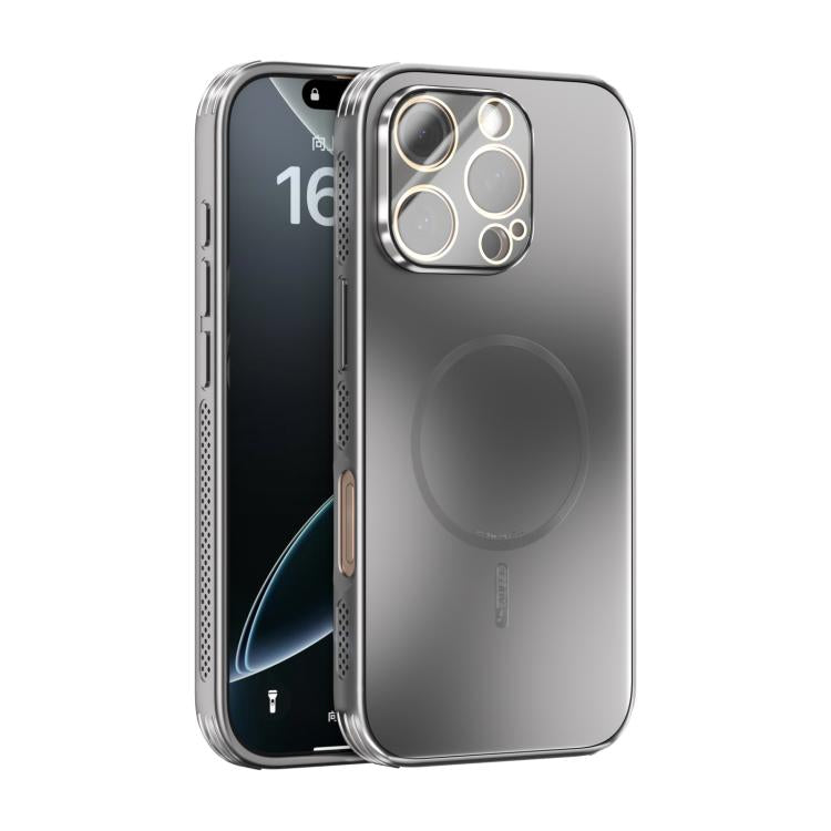 Custodia per telefono ABEEL con finitura satinata e dissipazione del calore, ideale per MagSafe, con pellicola protettiva per l'obiettivo., For iPhone Air, For iPhone 16 Pro Max, For iPhone 16 Pro, For iPhone 16 Plus