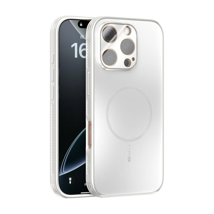 Custodia per telefono ABEEL con finitura satinata e dissipazione del calore, ideale per MagSafe, con pellicola protettiva per l'obiettivo., For iPhone Air, For iPhone 16 Pro Max, For iPhone 16 Pro, For iPhone 16 Plus
