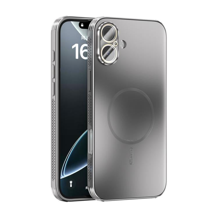 Custodia per telefono ABEEL con finitura satinata e dissipazione del calore, ideale per MagSafe, con pellicola protettiva per l'obiettivo., For iPhone Air, For iPhone 16 Pro Max, For iPhone 16 Pro, For iPhone 16 Plus