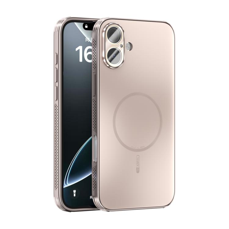 Custodia per telefono ABEEL con finitura satinata e dissipazione del calore, ideale per MagSafe, con pellicola protettiva per l'obiettivo., For iPhone Air, For iPhone 16 Pro Max, For iPhone 16 Pro, For iPhone 16 Plus